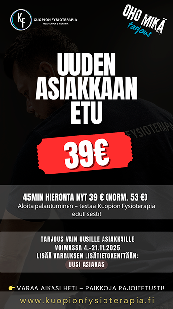 Uusi asiakas hierontaan